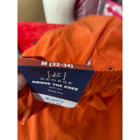 George Swim Trunks Men Quick Dry Stretch Beach Shorts 5 Inch Inseam Size Medium - Picture 10 of 11